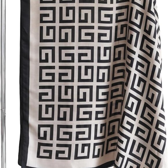 Woman's Silk Feeling Long Scarf - Picture 7 of 7